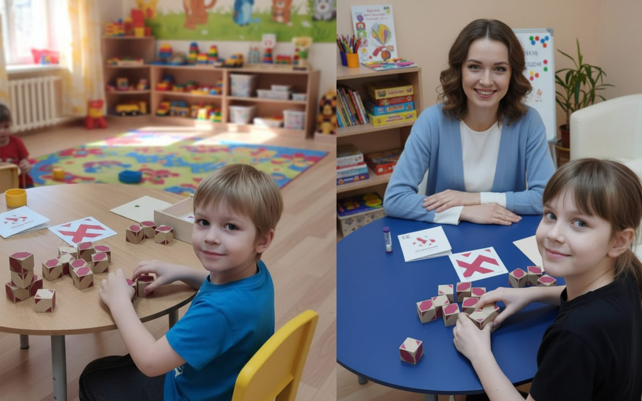 Занятия с Нейрокубиками в развивающем центре